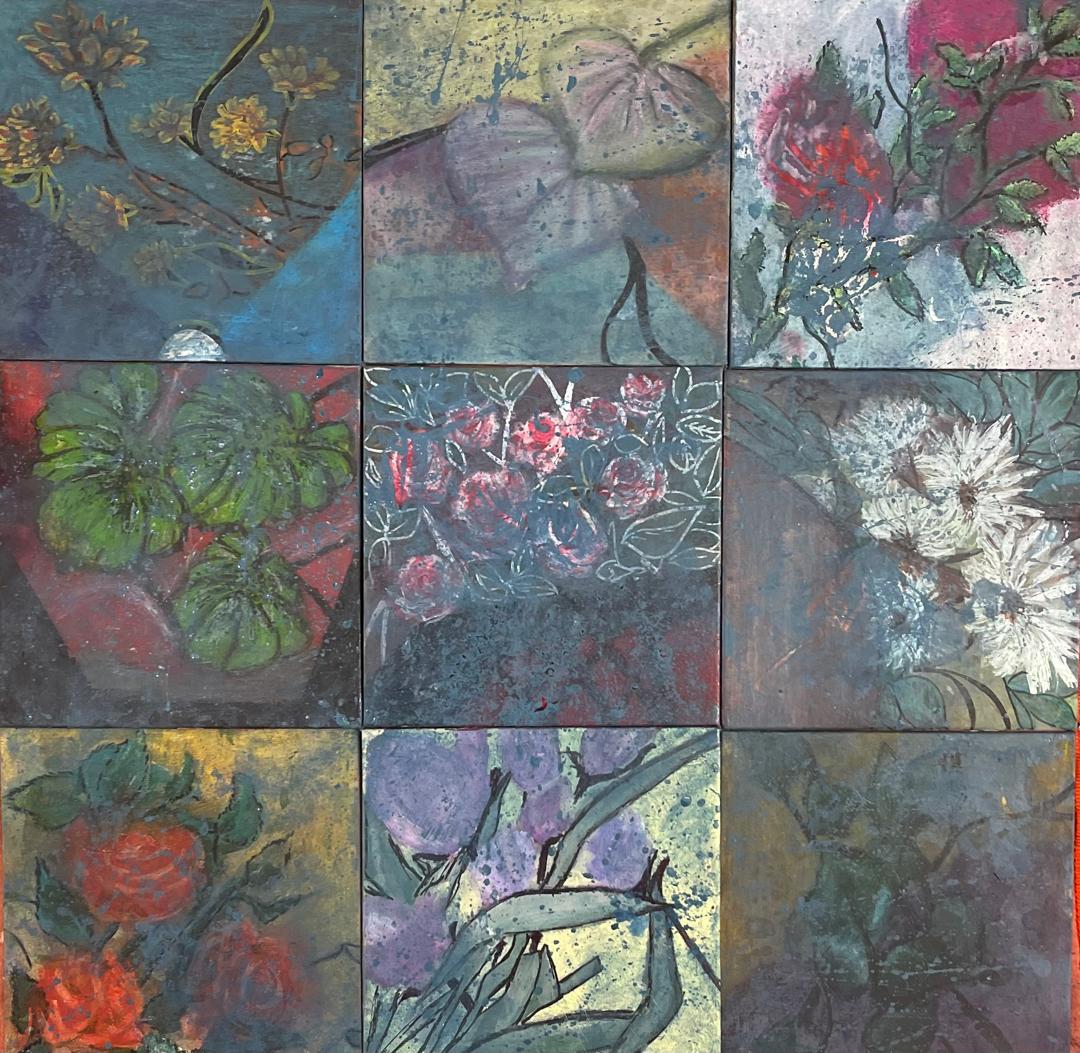 Flowers and leaves